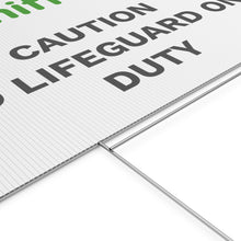 Load image into Gallery viewer, Sniffspot "No Lifeguard" Sign
